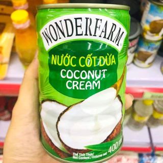 Nước Cốt Dừa Wonderfarm Lon 400ml