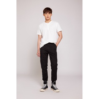 Áo Thun BOO Nam Dáng Basic 100%Cotton Cổ Cúc Henley