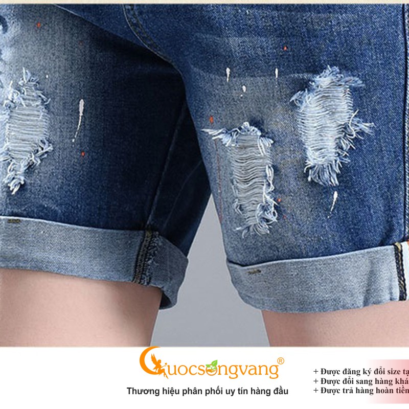 Quần nữ quần short jean nữ mài rách GLQ035 Cuocsongvang