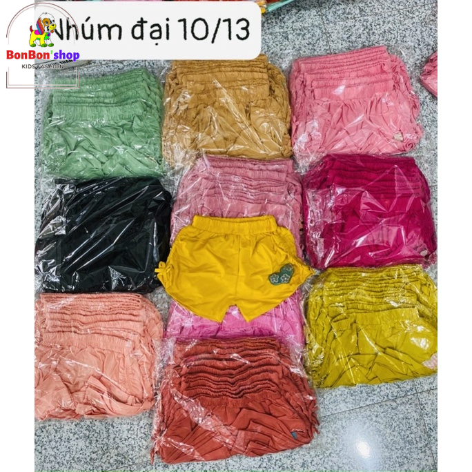 Quần đùi bé gái quần sọt short thun bé gái thun cotton 4 chiều bé từ 8 tháng đến 6 tuổi - QTN01