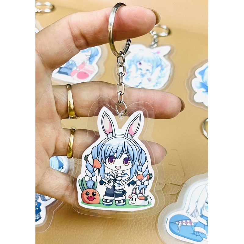 set 8 móc khoá vtuber hololive/ móc khoá anime hololive vtuber