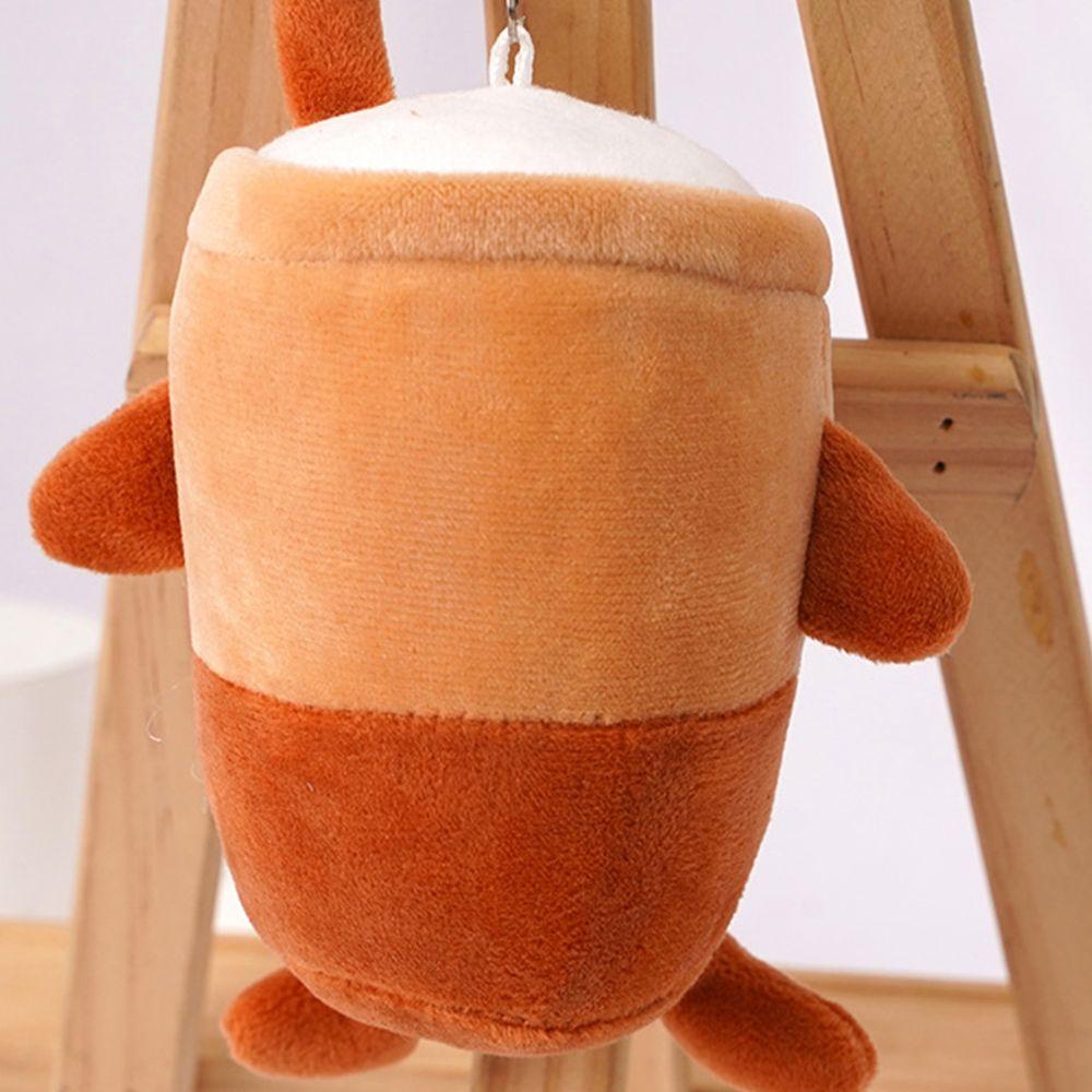 Móc Khóa Hình Ly Nước Ép Nhồi Bông 12cm Dễ Thương