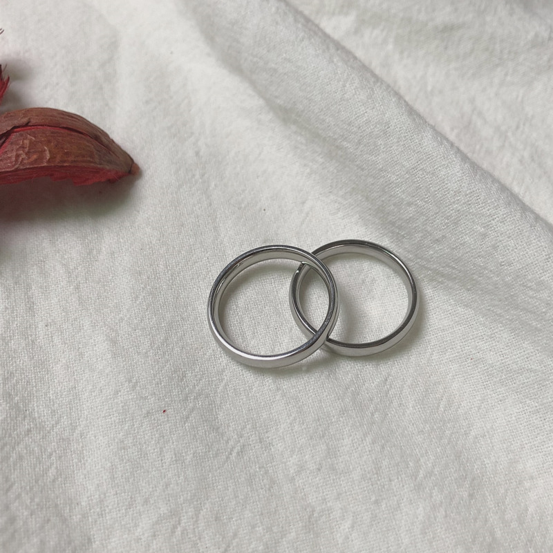 Nhẫn Thép Titan Thiết Kế Đơn Giản Cá Tính