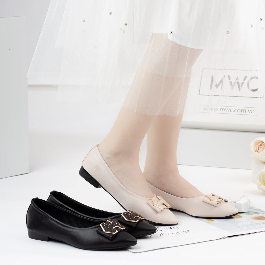 Giày búp bê đính khóa sang trọng MWC NUBB- 2213 | BigBuy360 - bigbuy360.vn