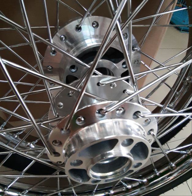 Bánh căm xe RAIDER SATRIA full vỏ ruột+ 2 đĩa trước sau niềng sắt union