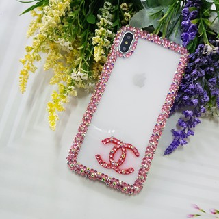 [IB DÒNG ĐT]Ốp lưng handmade đính đá viền đủ màu