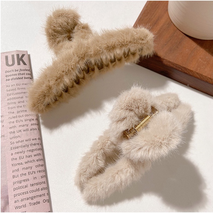 RẺ VÔ ĐỊCH  càng cua, kẹp tóc lông nhiều màu xinh nhắn phong cách hàn quốc