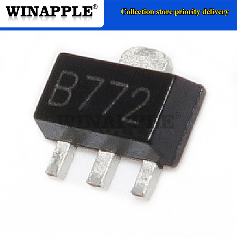 Set 20 Linh Kiện Bán Dẫn b772 sot89 2sb772 sot-89 3a / 30v 772