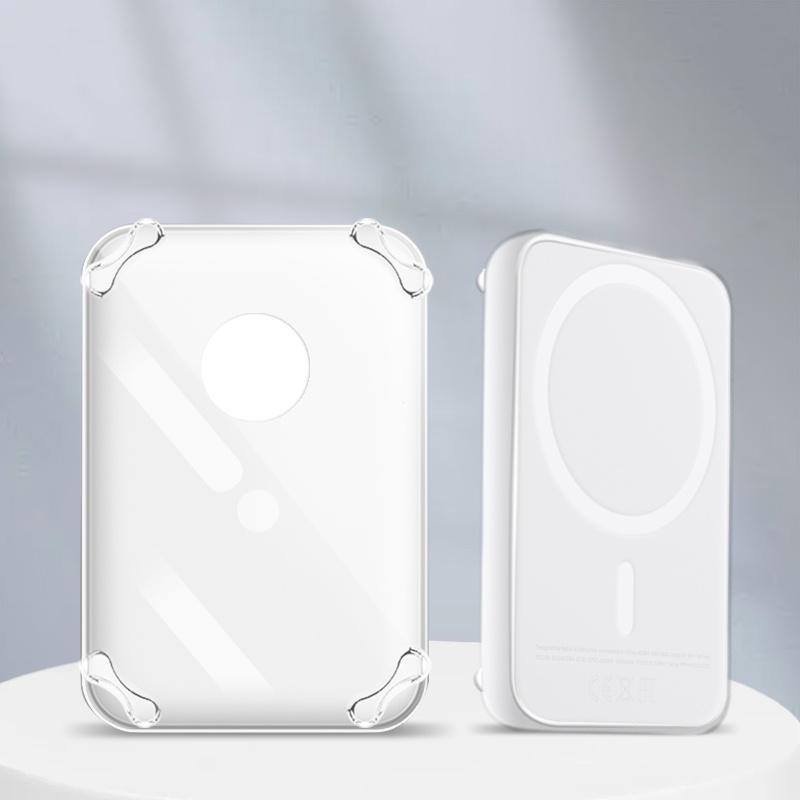 Ốp Điện Thoại TPU Trong Suốt Có Túi Khí Chống Sốc Chống Rơi Cho Apple MagSafe