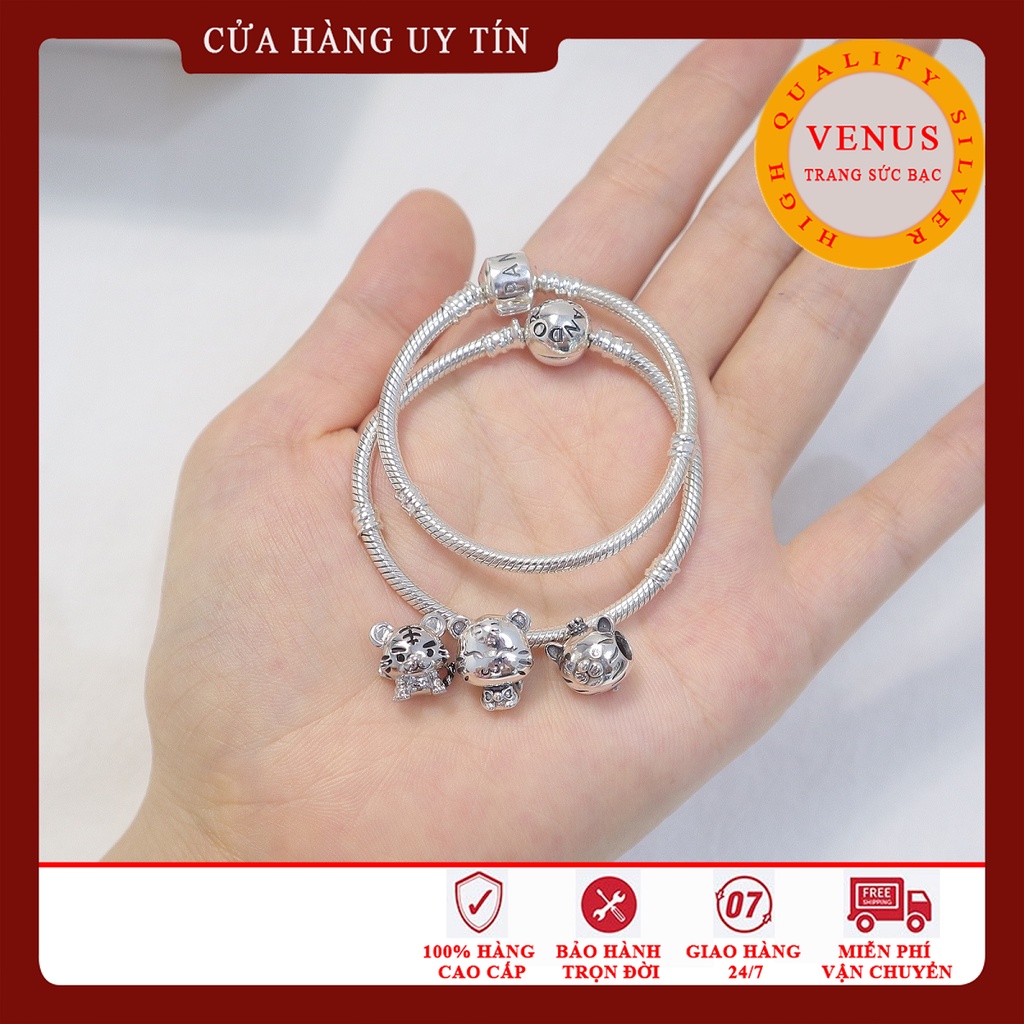Charm cho bé tuổi Dần- Bạc 925 cao cấp- Trang sức bạc Venus