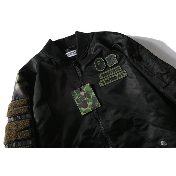 Áo Khoác Bóng Chày Da PU Phong Cách BAPE aape 2021 Cá Tính Cho Nam