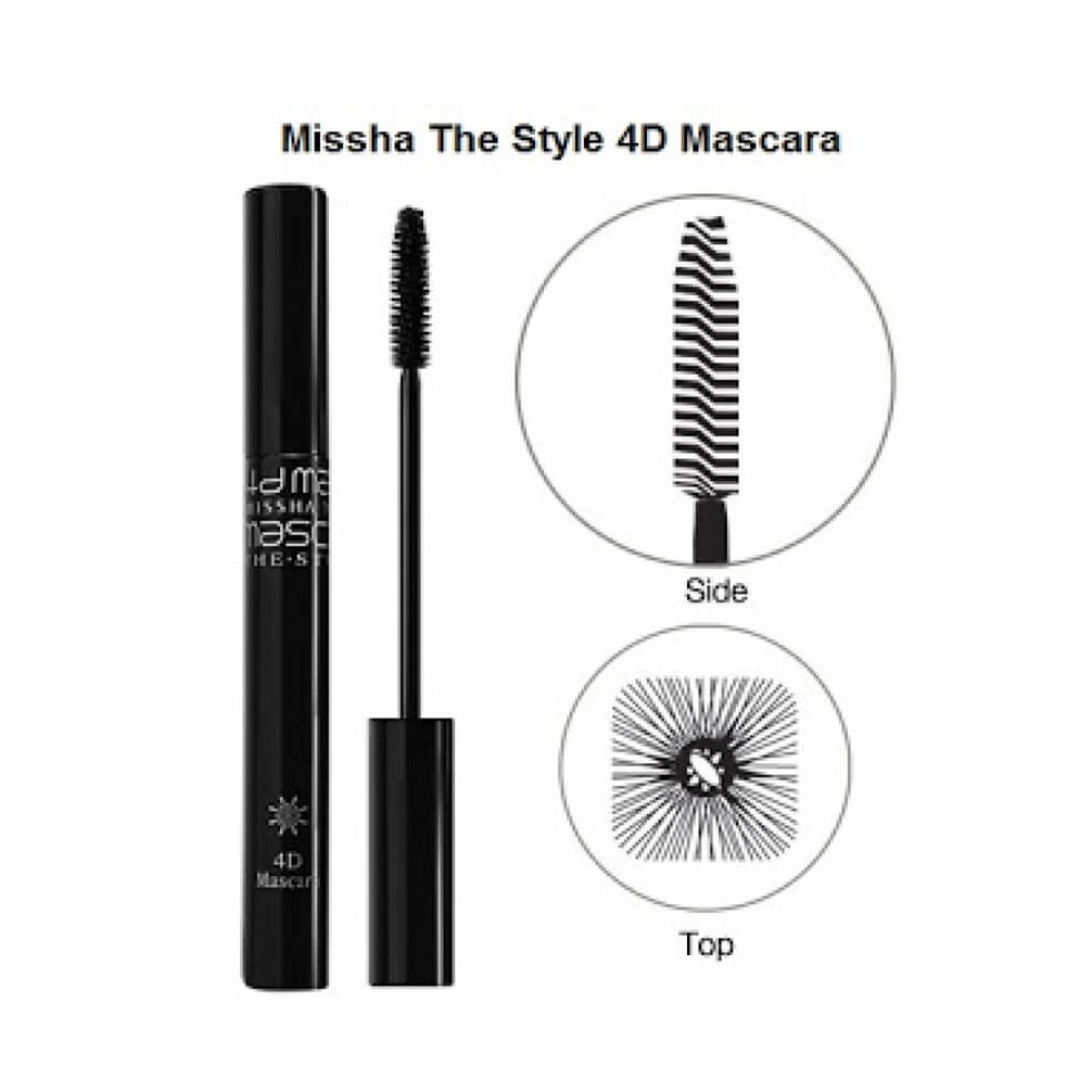 Mascara Cong Và Dài Mi Không LeM MISSHA 4D 7g