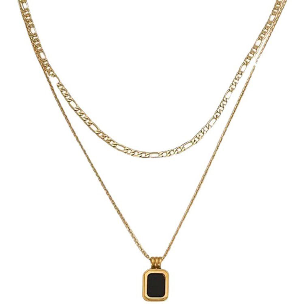 JARRED Vòng Cổ Choker Mặt Khối Lập Phương Phong Cách Hip Hop Đơn Giản Cá Tính Dành Cho Nữ