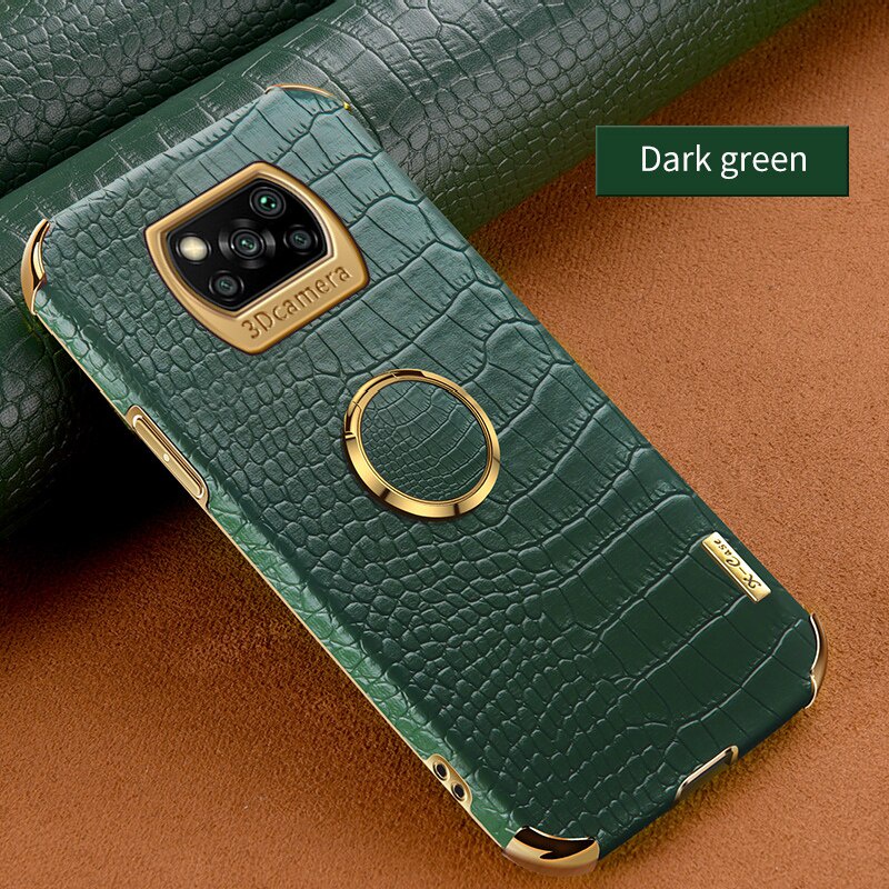 Ốp điện thoại da cá sấu sang trọng dành cho Xiaomi Mi Poco M3 F3 X3 Pro NFC Mi 10T Lite 10 Pro