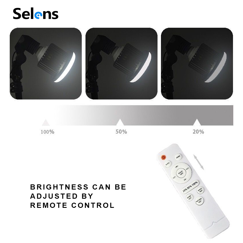 Bóng đèn Selens Led E27 105W 3200K-5500K tiết kiệm năng lượng có thể điều chỉnh