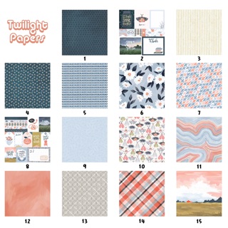 GIẤY HOẠ TIẾT, GIẤY SCRAPBOOK - TWILIGHT PAPERS
