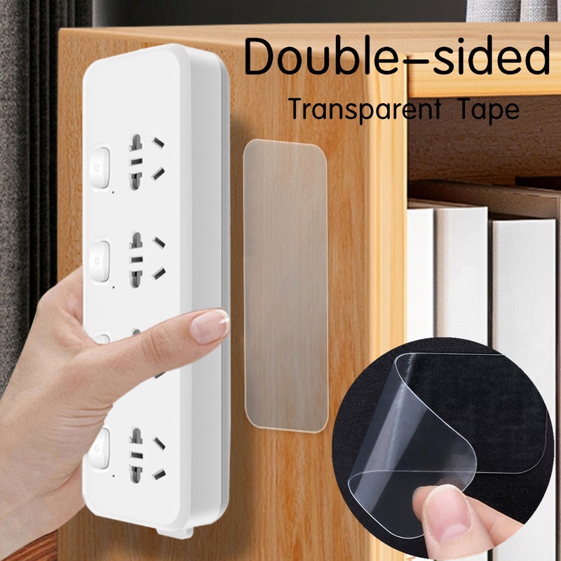 Bộ 10 / 25 / 30 / 60 Băng Keo Dán Hai Mặt Bằng PVC Trong Suốt Chống Thấm Nước Chịu Nhiệt Trang Trí Nhà Tắm