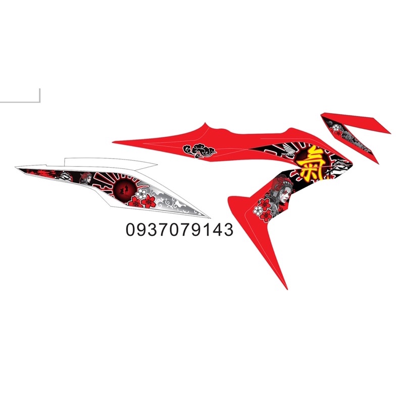 ( Quí khách vui lòng mang ra tiệm cho thợ dán ) sonic samurai