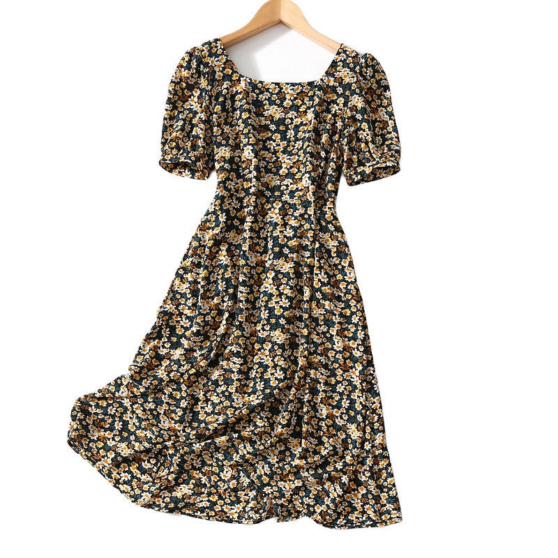 Đầm hoa ZXYOUPING dáng rộng cỡ lớn thời trang mùa hè Hàn Quốc mới 2021 cho bạn nữ