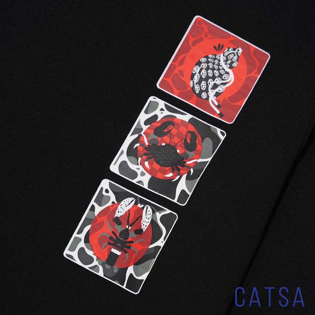 Áo thun tay dài bầu cua CATSA chất liệu thun Cotton mặc phong cách, thoải mái ATL051 - ATL052