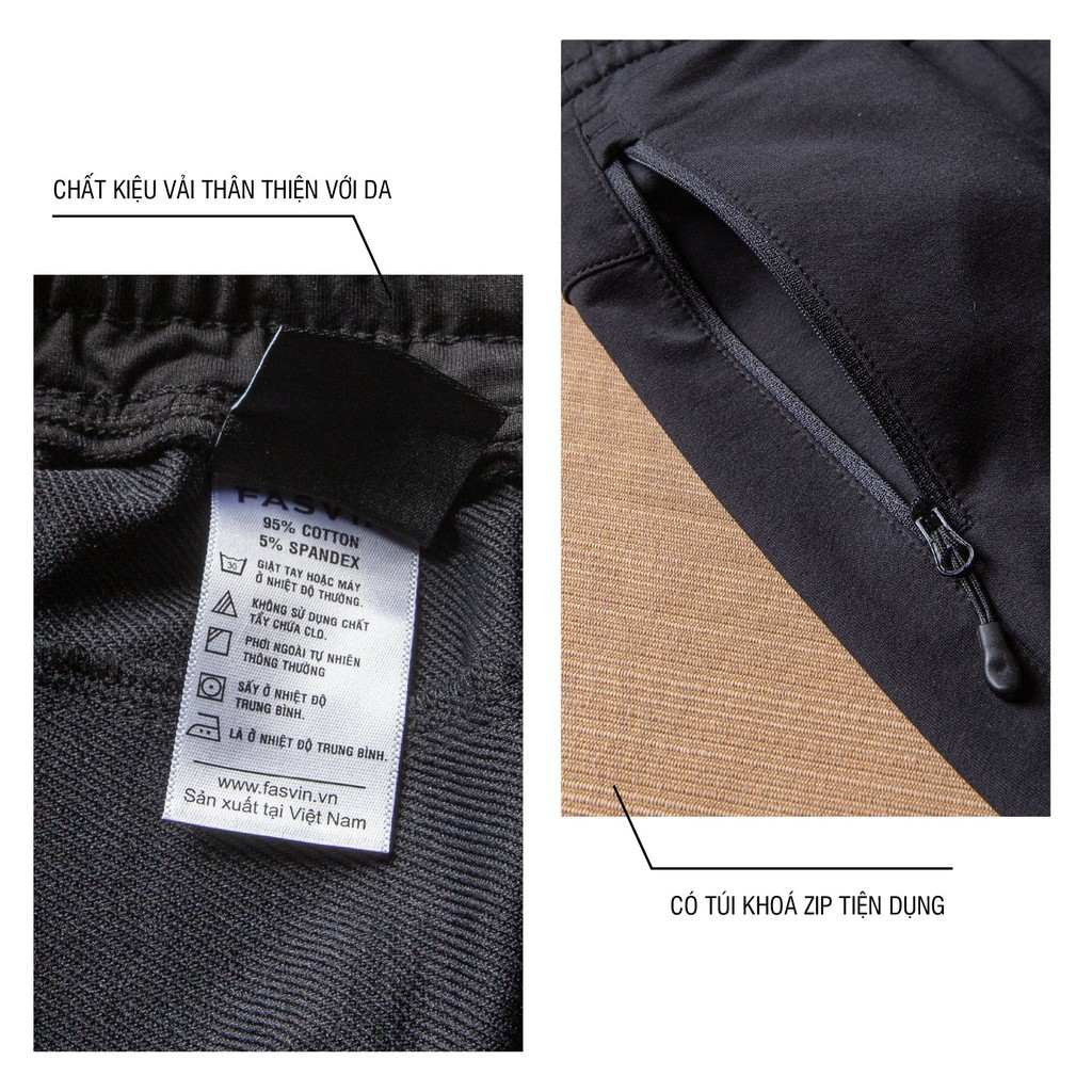 [Mã FASHIONMALLT4 giảm 15% đơn 150K] Quần thể thao nam Fasvin CT20426.HN vải cotton dáng jogger bo gấu co dãn thoải mái | BigBuy360 - bigbuy360.vn