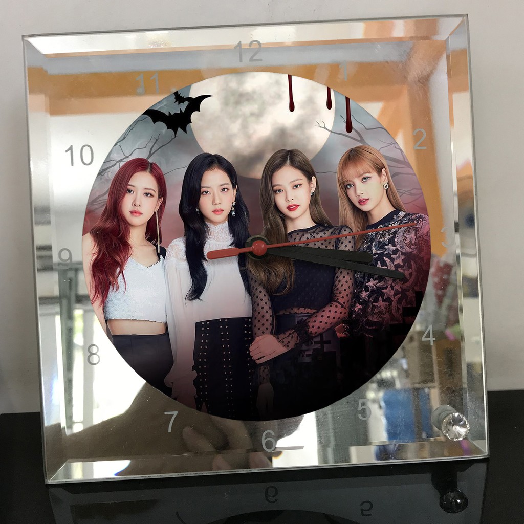 Đồng Hồ để bàn in hình Nhóm Nhạc BlackPink - Nhận in hình lên đồng hồ theo yêu cầu - Sky13