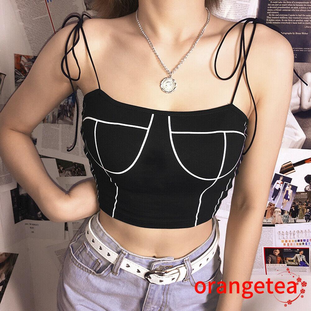 ♪TY★Damen Ärmellos Kurzgröße Crop Top Bauchfrei Tank Top Bodycon Trägershirts Weste