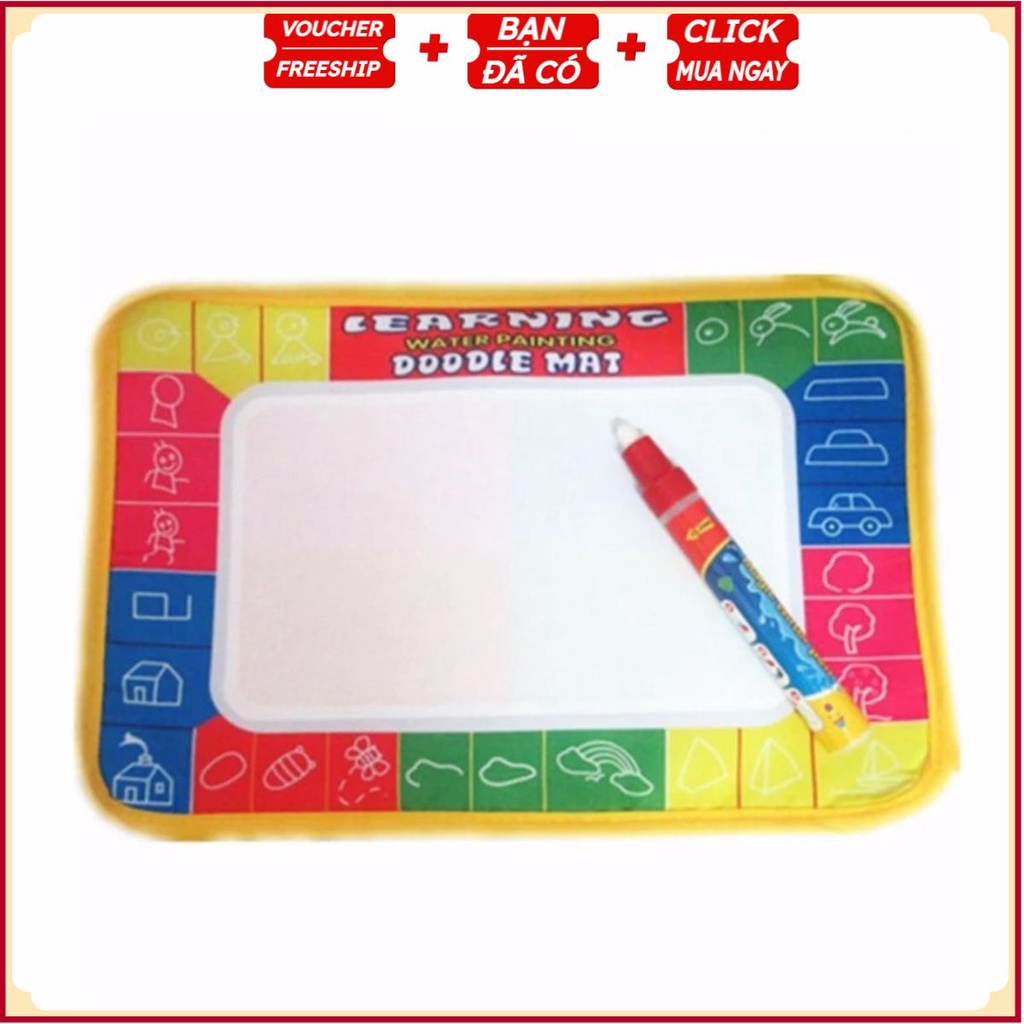 Thảm Ma Thuật Cho Bé Tập Vẽ Size Nhỏ 30x20 (Giao màu ngẫu nhiên)