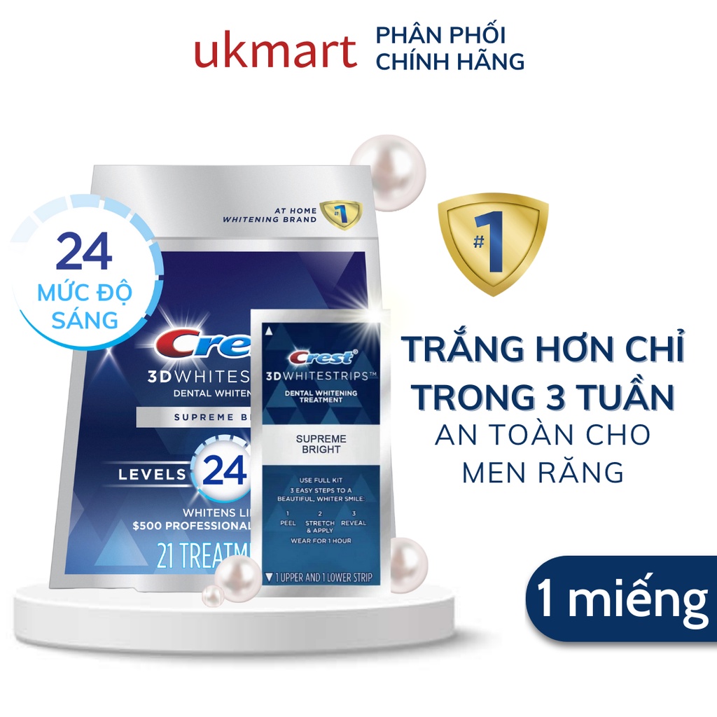 Miếng Dán Trắng Răng Crest Whitestrips Supreme Professional - White Effects