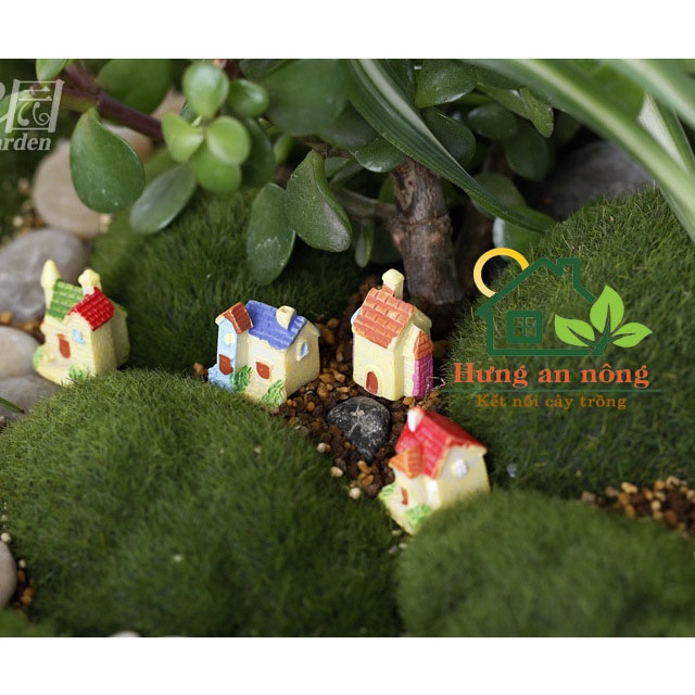 TT39 - LÂU ĐÀI MINI GIAO MẪU NGẪU NHIÊN trang trí tiểu cảnh sen đá xương rồng cây để bàn