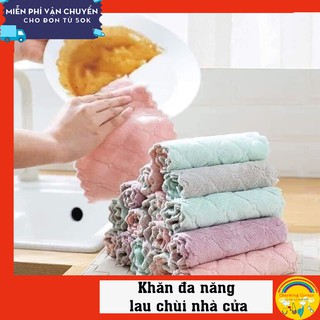 5 chiếc khăn lau đa năng vệ sinh nhà cửa thấm hút tốt
