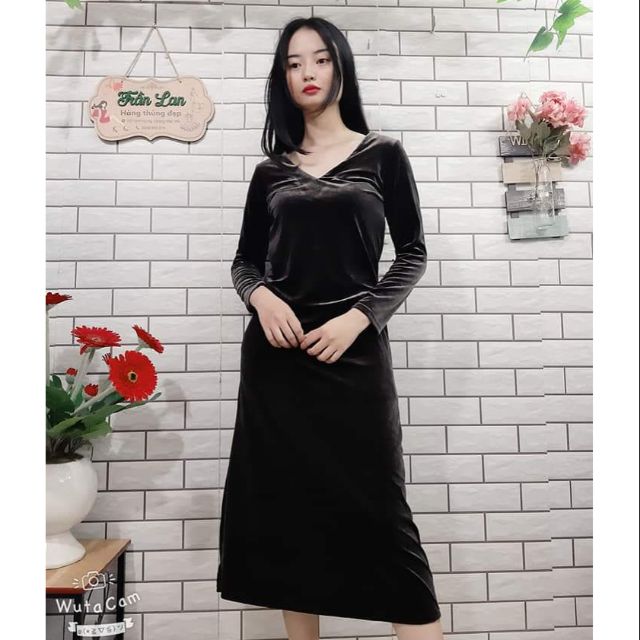 Đầm nhung .hg