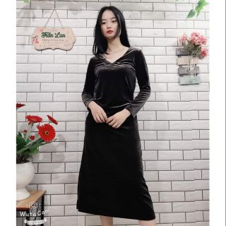 Đầm nhung .hg