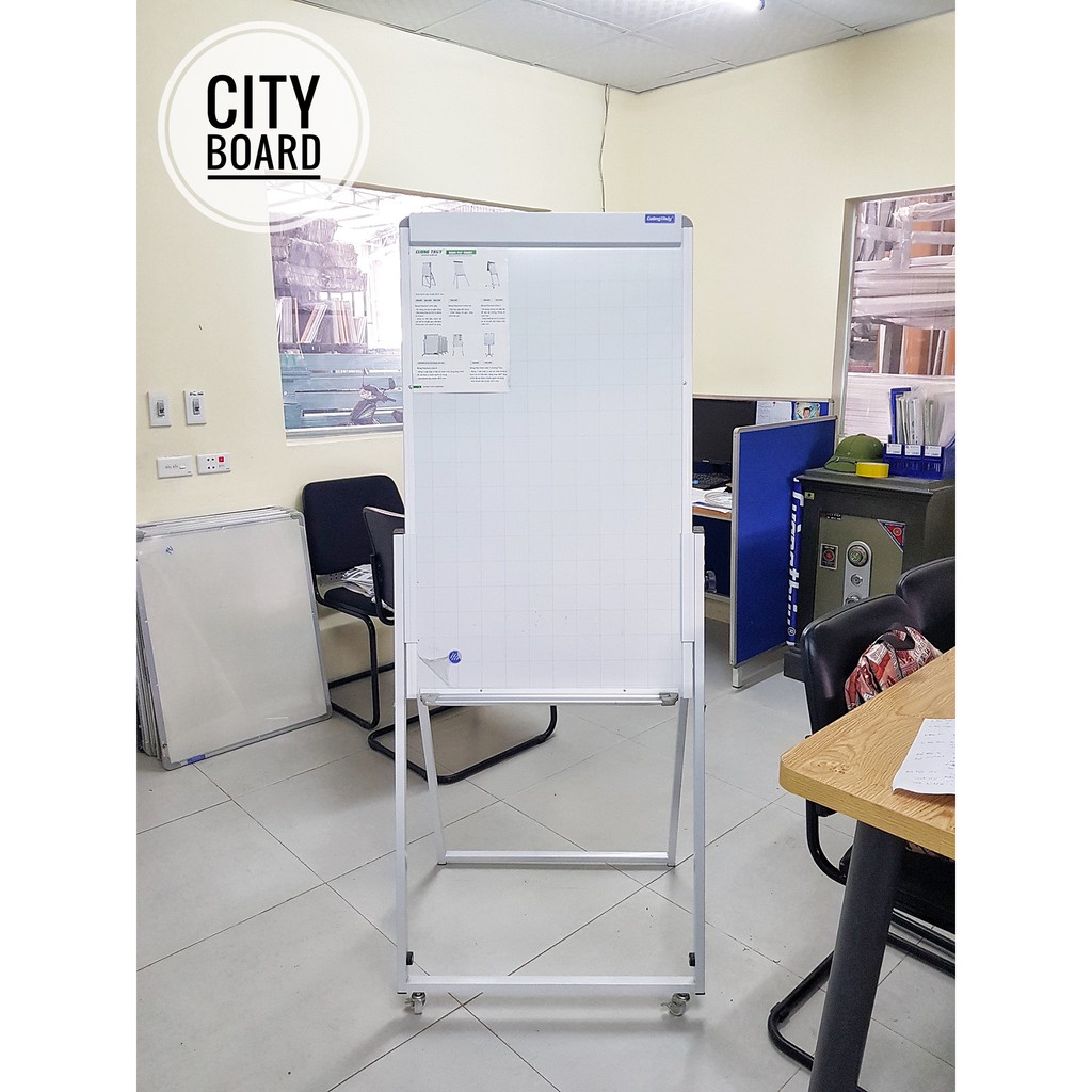 BẢNG FLIPCHART , KT 60x90cm, 60x100cm dòng Super - Bảng Cường Thúy ( Tặng kèm nam châm, bút và bông lau)