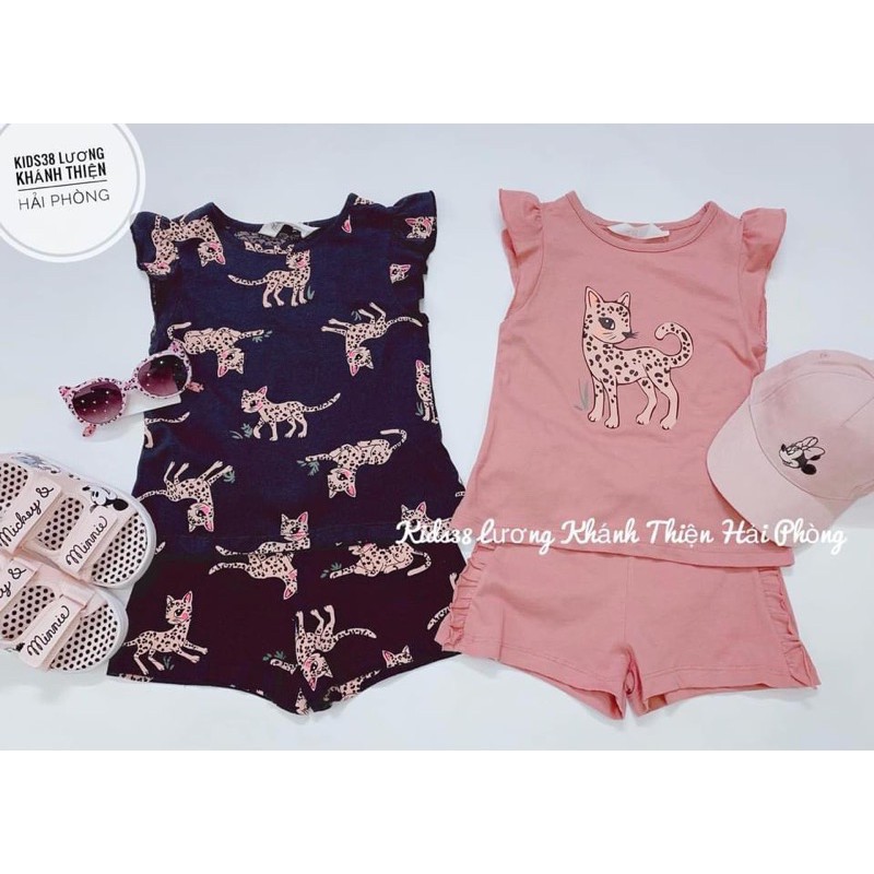 Set bộ 2 màu hồng đen dành cho bé