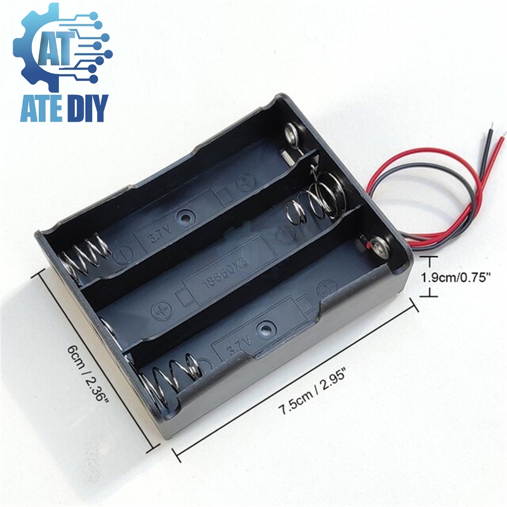 Đế pin 18650 có dây nối dài 1-4 cell nối tiếp