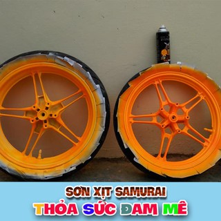 Samurai 55 - Chai sơn xịt Samurai màu cam huỳnh quang 55