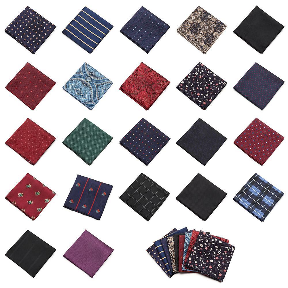 MIH Khăn Tay Nam Vải Satin Họa Tiết Paisley