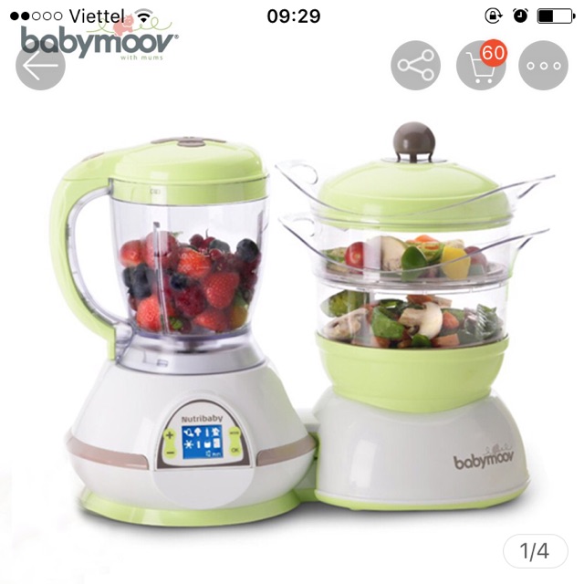 Máy làm thức ăn dặm 5 in1 Nutri-Babymoov