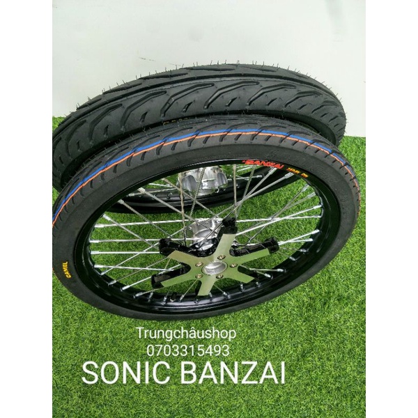 CẶP BÁNH CĂM SONIC NIỀNG BANZAI 1.4 1.6 FULL VỎ CAMEL HOẶC CRV 60.70 GẮN NHƯ RIN