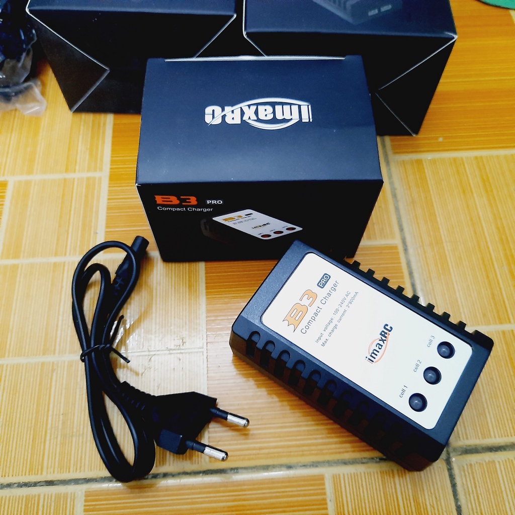 Bộ sạc 2 pin 2S 3S B3 Pro sạc pin 3.7v 11.1v cho xe mô hình điều khiển từ xa đồ chơi trẻ em cổng nối XH-3P Xh-4P
