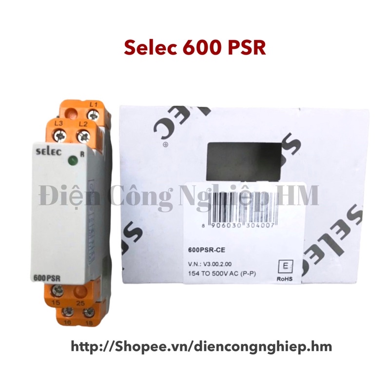 RƠ LE BẢO VỆ ĐIỆN ÁP MẤT PHA, NGƯỢC PHA SELEC 600PSR-280/520