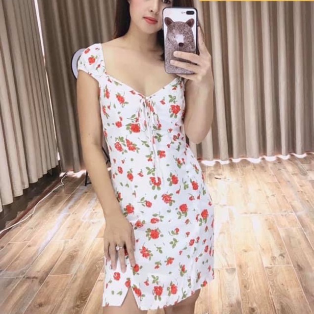 Váy hoa zara xs