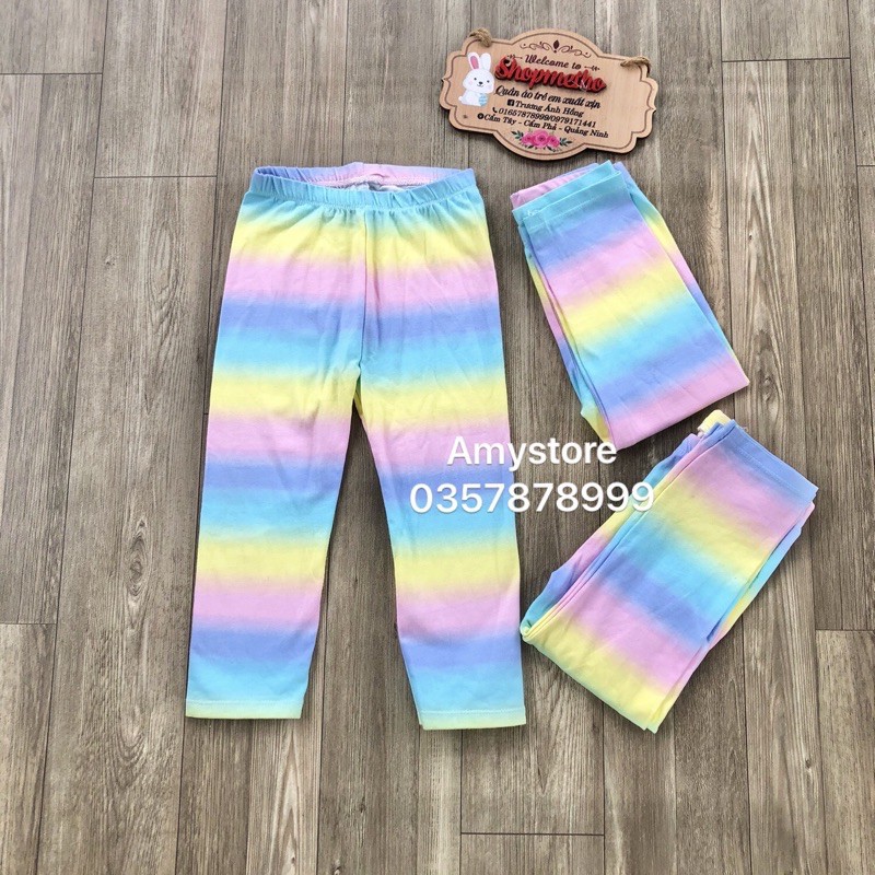 Quần legging bé gái chất cotton hàng Place