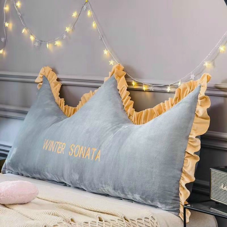 Gối tựa đầu giường Vương miệng thêu BELLA HO 1.8m sẵn hàng