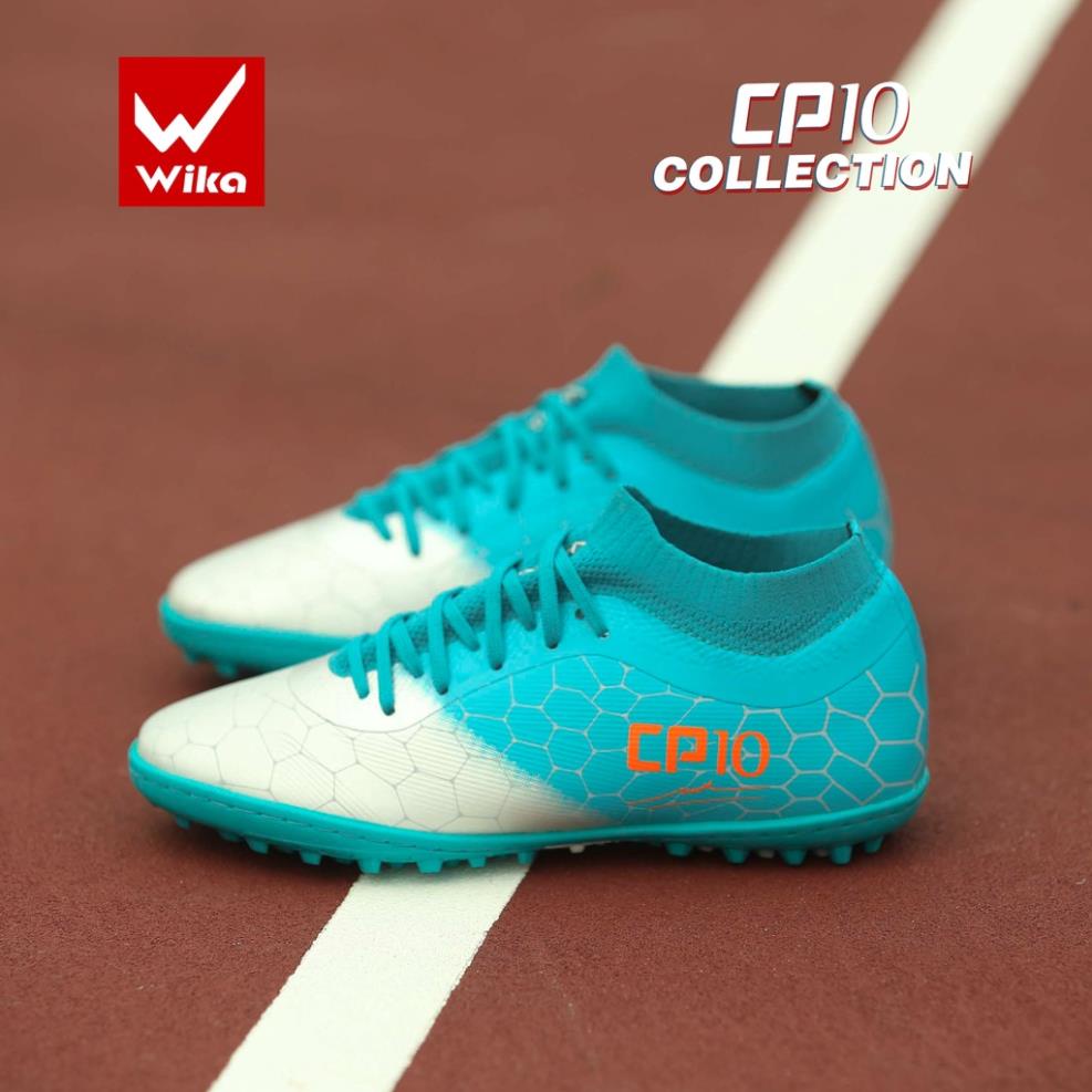 Giày Đá Bóng WIKA CP10 Collection Chính Hãng Chất Liệu Da Microfiber, Họa Tiết Độc Đáo, Cổ Giày Vải Sợi Dệt Ôm Chân 2021