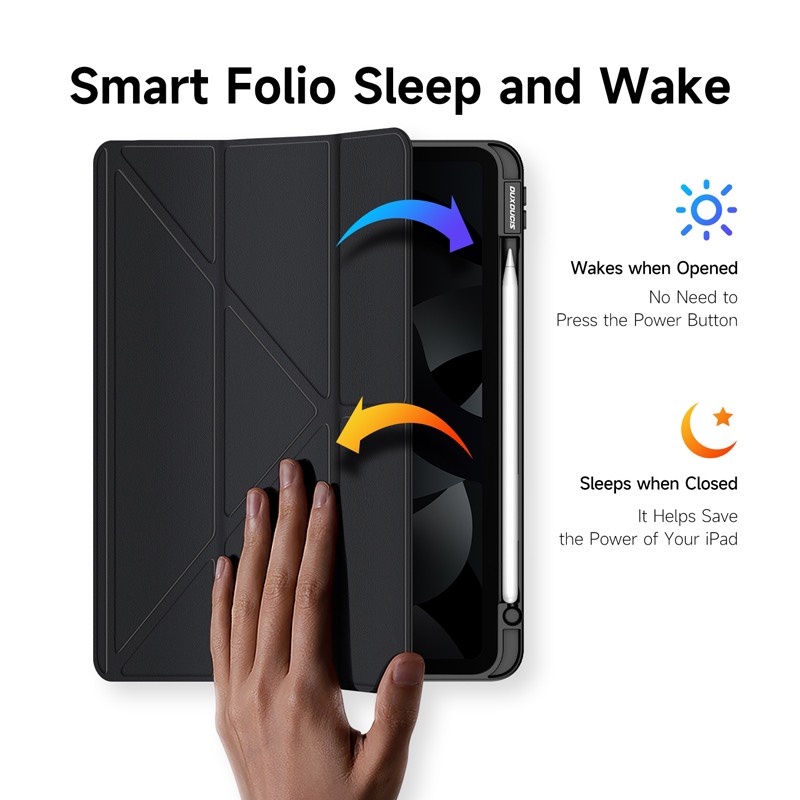 Bao da tháo rời kèm khe để bút cho Tablet IPad Pro 11 inch 2020 , M1/M2, Gen 9/8/7 10.2 inch Chính hãng DUX DUCIS Magi