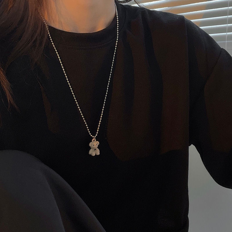 Vòng cổ Mặt Gấu Teddy Dễ Thương Thanh Lịch Dành Cho Nữ