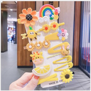 Set 14 kẹp tóc sắc màu cho bé gái