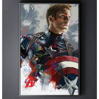 TRANH CANVAS SIÊU ANH HÙNG MARVEL treo tường in theo yêu cầu - CAPTAIN AMERICA 6